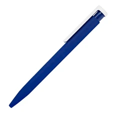 Ручка шариковая пластиковая Clicra Consul Soft, soft touch, синяя фото