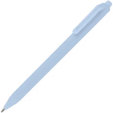 Ручка шариковая пластиковая Cursive Soft Touch, голубая фото