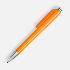 Ручка шариковая пластиковая Klippa, оранжевая фото