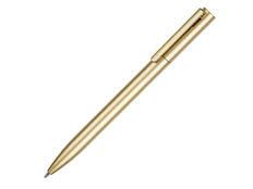 Ручка шариковая пластиковая Leon, золотистая фото