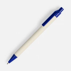 Ручка шариковая пластиковая MilkMake, синяя фото