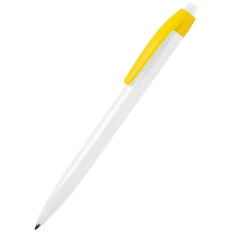 Ручка шариковая пластиковая Pim, желтая фото