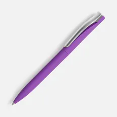 Ручка шариковая пластиковая Pin Soft Touch, ver.2, фиолетовая фото