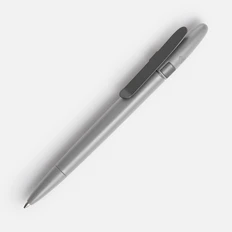Ручка шариковая пластиковая Prodir DS5 TSM Metal Clip, серая фото
