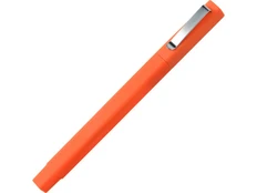 Ручка шариковая пластиковая Quadro Soft, ярко-оранжевая фото