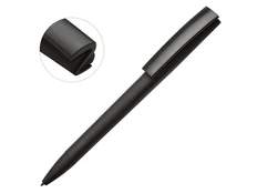 Ручка шариковая пластиковая soft-touch шариковая Zorro, черная фото