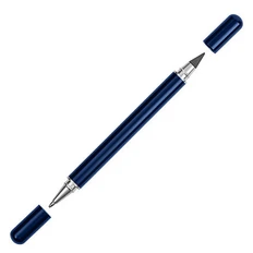 Ручка шариковая и вечный карандаш Clicra Eternity, темно-синяя фото