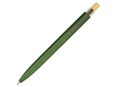 Ручка шариковая из переработанного алюминия Savio Blossom, зеленая фото