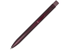 Ручка шариковая из переработанной латуни Beatriz, черные чернила, бордовая фото