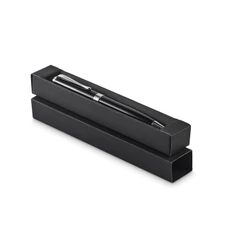 Ручка шариковая из переработанной нержавеющей стали Twist, черная фото