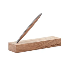 Ручка вечная с подставкой Pininfarina Cambiano Matte Black, темно-коричневая / темно-серая фото