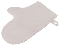 Рукавичка для бани и сауны Healing, белая фото