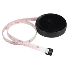 Рулетка пластиковая с мягкой лентой Tools Taylor, 1,5 м, черная фото