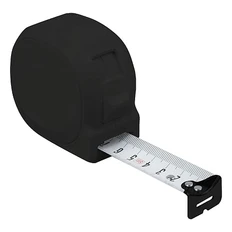 Рулетка пластиковая с ремешком Tools Carpenter, 3 м, черная фото