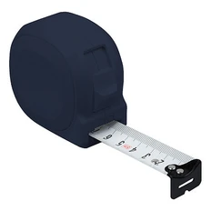 Рулетка пластиковая с ремешком Tools Standart, 5 м, темно-синяя фото