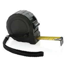 Рулетка из переработанного пластика RCS с кнопкой блокировки XD Collection, 5м / 19 мм, черная фото
