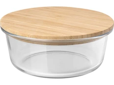 Салатница Seasons Vista, прозрачная / бежевая фото