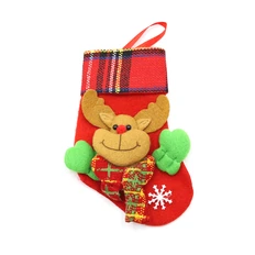 Сапожок подарочный новогодний №2 «Олень», красный фото