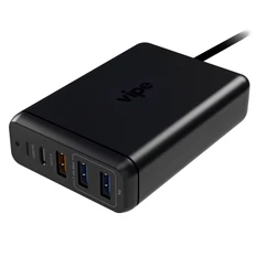 Зарядное устройство сетевое на 4 порта Vipe Power Station, черный фото