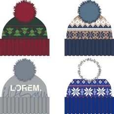 Шапка полушерстяная Joyful на заказ, разноцветная фото