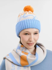 Шапка полушерстяная Joyful на заказ, разноцветная фото