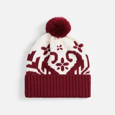 Шапка Teplo Wintertude, красная / белая фото