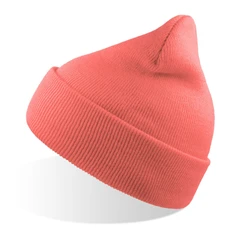 Шапка вязаная двойная Atlantis Wind-S, коралловая фото