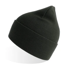 Шапка вязаная с отворотом Atlantis Pure, тёмно-серая фото