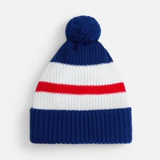 Шапка вязаная Teplo Winwear, темно-синяя / красная фото