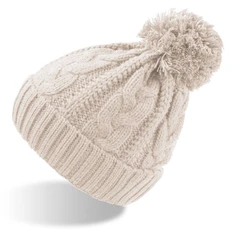 Шапка Atlantis Vogue с помпоном, белая фото