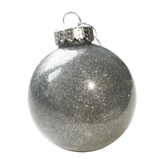 Шар новогодний Flicker, серебристый фото