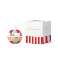 Шар-шкатулка Farforite «Цирковое представление» в подарочной коробке, красный / голубой / золотой фото