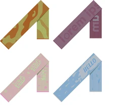 Шарф Fung XXL на заказ, полушерсть, разноцветный фото