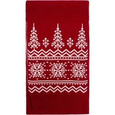 Шарф Teplo Elnik, красный / белый фото