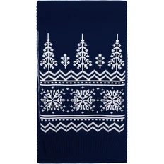 Шарф Teplo Elnik, синий / белый фото