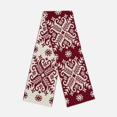 Шарф Teplo Wintertude L, красный / белый фото