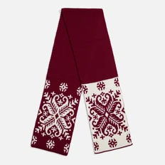 Шарф Teplo Wintertude M, красный / белый фото