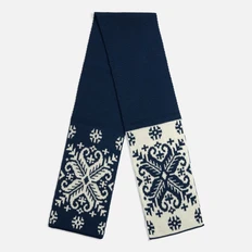 Шарф Teplo Wintertude M, синий / белый фото