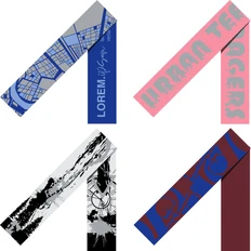 Шарф Tricksy Classic Net, XXL на заказ, полушерсть фото