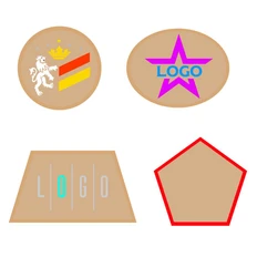 Шеврон из габардина Gabo L, бежевый фото