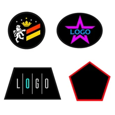 Шеврон из габардина Gabo L, на заказ, черный фото