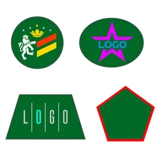 Шеврон из габардина Gabo L, на заказ, зеленый фото