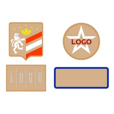 Шеврон из габардина Gabo M, бежевый фото