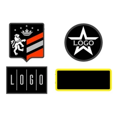 Шеврон из габардина Gabo M, черный фото