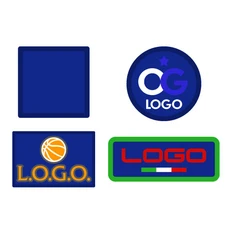 Шеврон из габардина Gabo S, синий фото