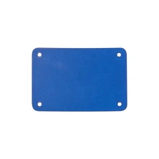 Шильд 4х6 см имитация кожи, синий фото