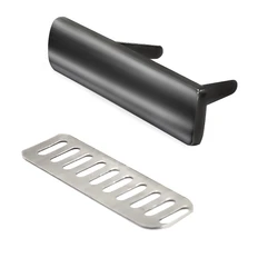 Шильд металлический 4,9х1,2 см, черный / cеребристый фото