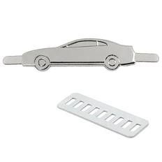 Шильд металлический «Машина», серебристый фото