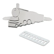 Шильд металлический «Поезд», серебристый фото