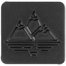 Шильдик на резинку Band «Горы», черный фото